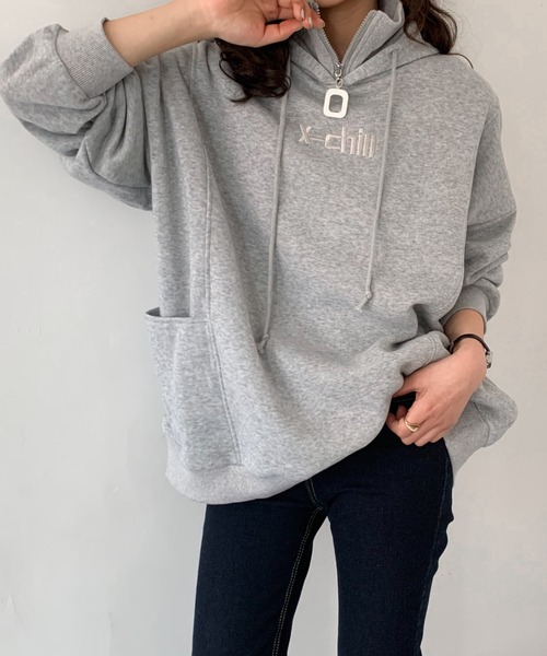 即完売モデル FR2 センターロゴ 両袖ロゴ フーディー パーカー プルオーバー FR2 エフアールツー FR Logo Embroidery Hoodie ロゴ刺繍 プル