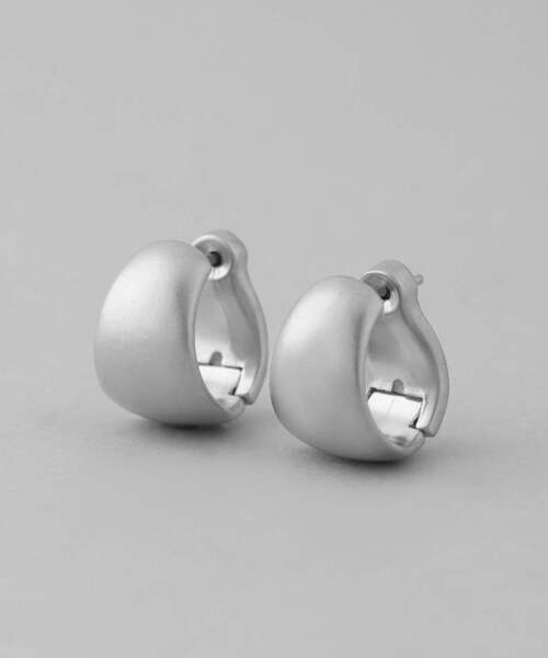 ANEMONE（アネモネ） フープ ピアス マットメタルボリュームフープ