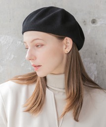 ニットベレー帽 14+ 帽子 ベレー帽 シンプルニットベレー帽 レディース メンズ
