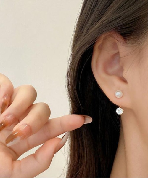 Ritomo De Ricco ピアス SV925ポスト バックキャッチピアス