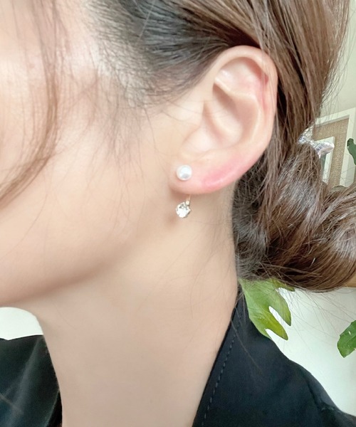 Ritomo De Ricco ピアス SV925ポスト バックキャッチピアス