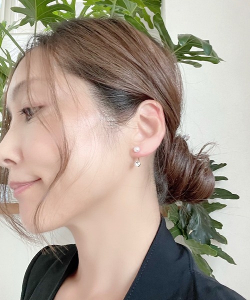 Ritomo De Ricco ピアス SV925ポスト バックキャッチピアス