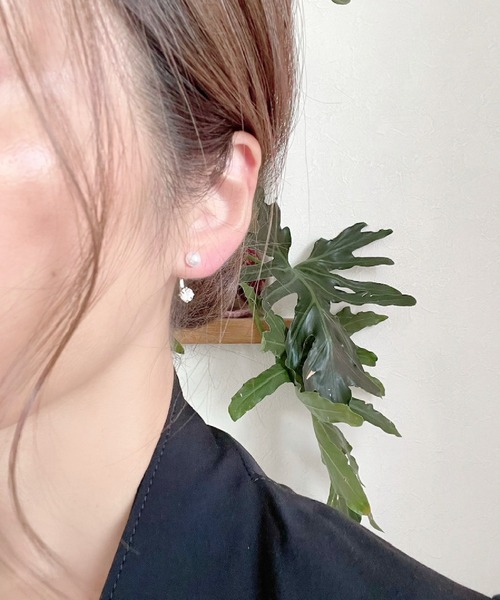 Ritomo De Ricco ピアス SV925ポスト バックキャッチピアス