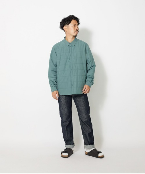 ⭐︎ゲリラ限定お値下げ peakフレキシブルインサレーションシャツカーキL セール】Flexible Insulated Shirt インサレ（シャツ/ブラウス）｜Snow