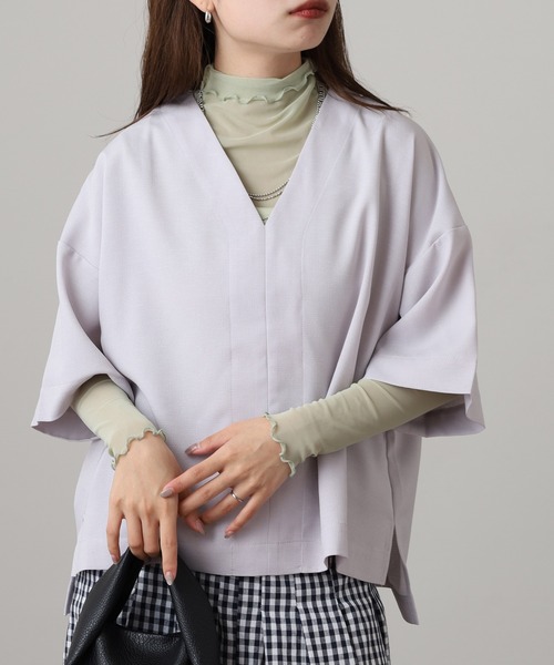 On One's Own tシャツ スラブ風速乾性センターシーム5分袖トップ