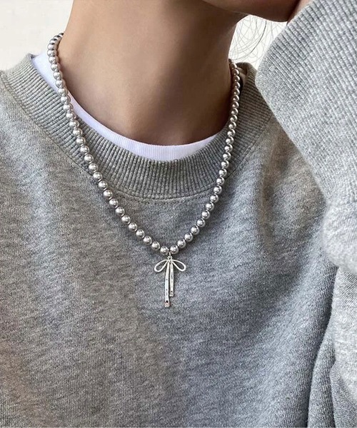 ネックレス 「 ammy. / エイミードット 」 シルバー パール