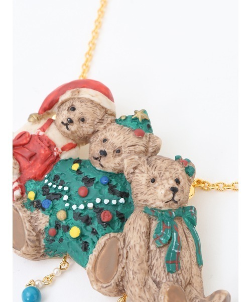 PINK HOUSE（ピンクハウス） ネックレス クリスマスベア2WAYネックレス