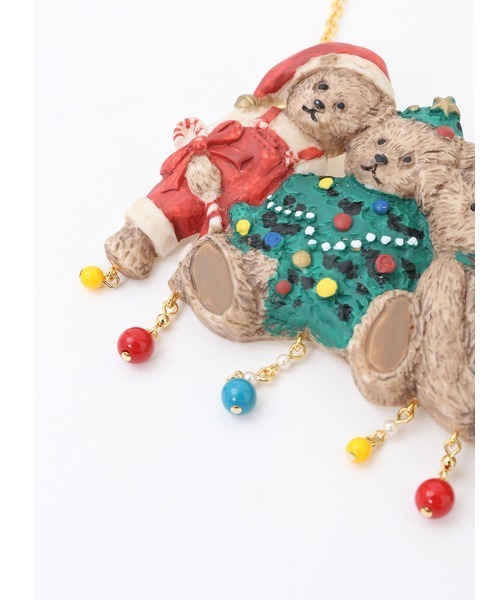 PINK HOUSE（ピンクハウス） ネックレス クリスマスベア2WAYネックレス