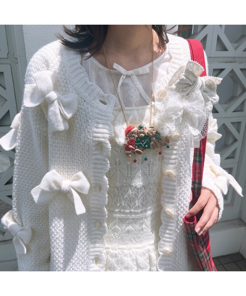 PINK HOUSE（ピンクハウス） ネックレス クリスマスベア2WAYネックレス