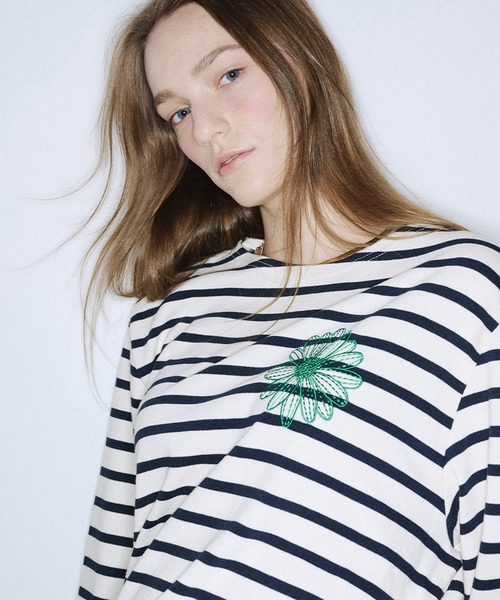 Mardi Mercredi tシャツ TSHIRT LONG SLEEVE STRIPE レディース