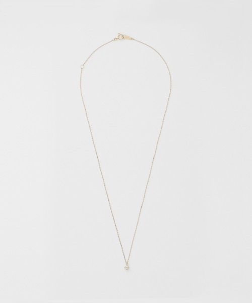 agete（アガット） ネックレス K10ダイヤモンドネックレス（0.07ct