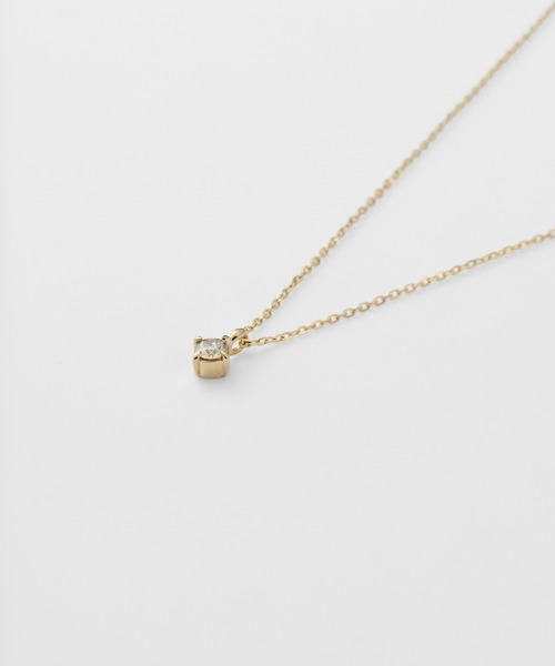 agete（アガット） ネックレス K10ダイヤモンドネックレス（0.07ct