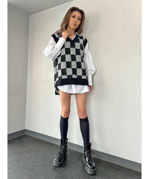 ベスト ジレ 「別注」PENNEY’S / スウェット ベスト レディース COO+i ベスト ジレ Vネックスウェットベスト レディース