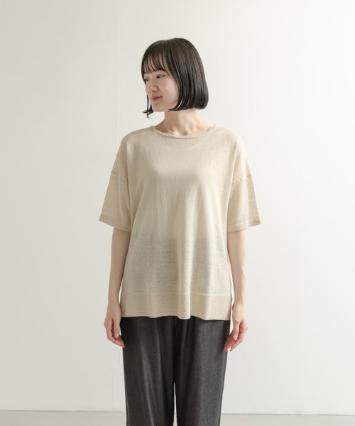 URBAN RESEARCH DOORS ニット セーター 「UVカット」リネン