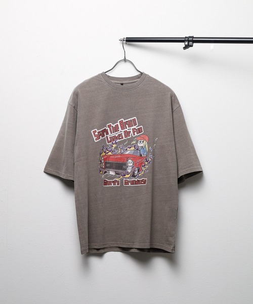 ARCHIVER tシャツ 半袖 「Ir」ピグメント加工 オーバーサイズ ショート