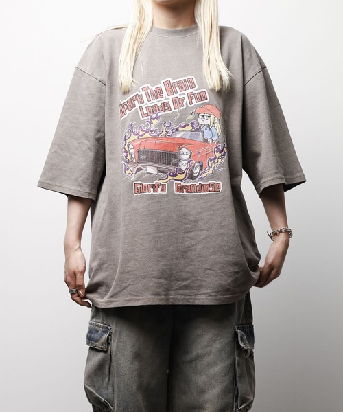 ARCHIVER tシャツ 半袖 「Ir」ピグメント加工 オーバーサイズ ショート