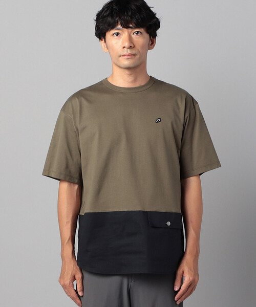β MEN tシャツ 切り替えポケットTシャツ メンズ : ZOZOTOWN