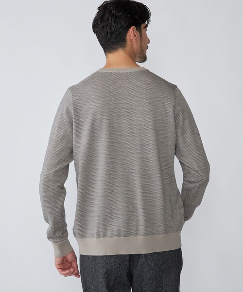 シップス（SHIPS）/SHIPS: 16ゲージ バーズアイ クルーネック ニット SHIPS（シップス） セーター ニット SHIPS: 16ゲージ バーズアイ