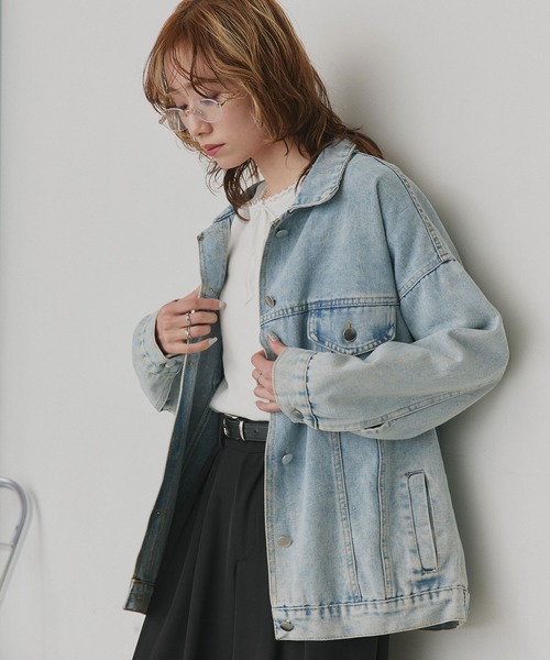 ad thie（アドティエ） デニムジャケット gジャン ビッグシルエット