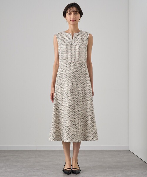 ANAYI ワンピース 「セットアップ対応商品」ファンシーラメツイード