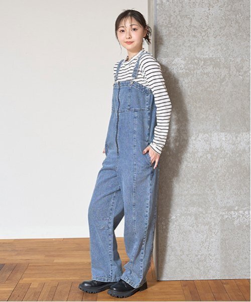 LOVETOXIC オールインワン デニムオールインワン キッズ 子供服 女の子