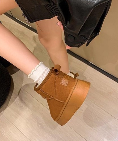 miniministore（ミニミニストア） ブーツ 厚底ムートンブーツ 裏起毛