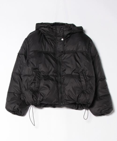 H.TOKYO ダウンコート ダウンジャケット 短丈フード付き中綿ダウン