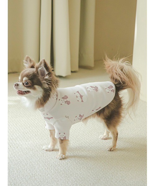 gelato pique 犬 服 「CAT＆DOG」パンダ柄プルオーバー