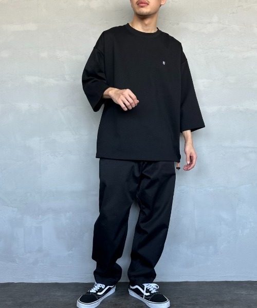 tシャツ 「UNIVERSAL OVERALL/ユニバーサルオーバーオール」 別注 ドローコード付き ワイドシルエットTシャツ レディース メンズ UNIVERSAL OVERALL tシャツ 「UNIVERSAL OVERALL/ユニバーサル