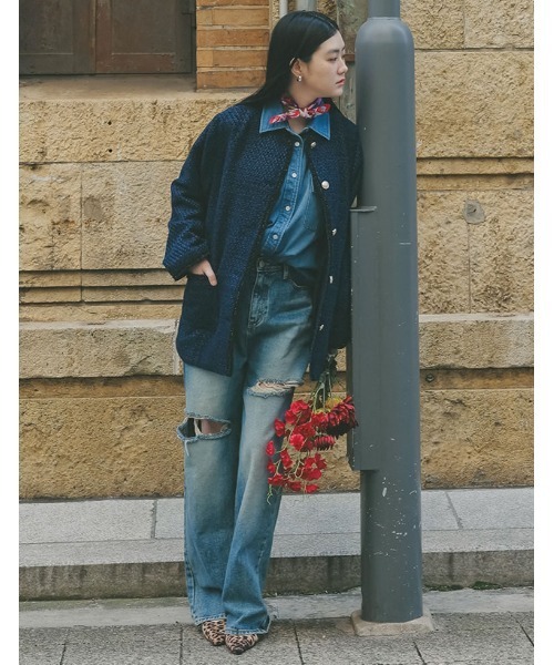 Re:EDIT（リエディ） ジャケット ノーカラージャケット 「2025SS