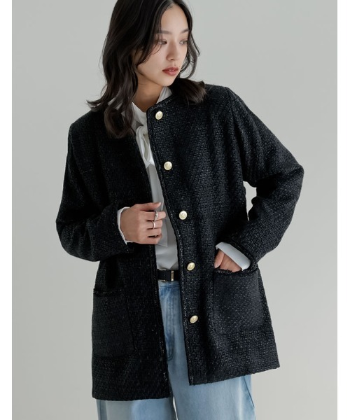 Re:EDIT（リエディ） ジャケット ノーカラージャケット 「オケージョン