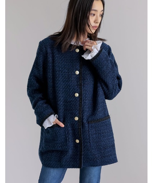 Re:EDIT（リエディ） ジャケット ノーカラージャケット 「オケージョン