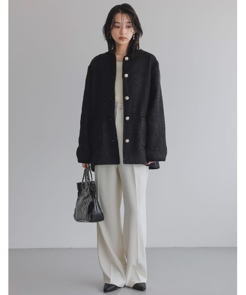 Re:EDIT（リエディ） ジャケット ノーカラージャケット 「オケージョン