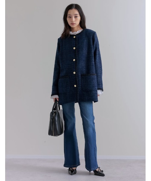 Re:EDIT（リエディ） ジャケット ノーカラージャケット 「オケージョン