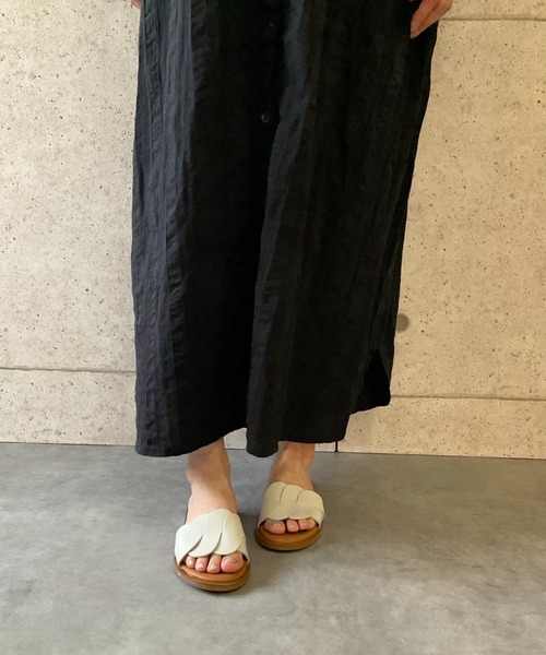 ALL BLACK サンダル フラットサンダル レディース : ZOZOTOWN