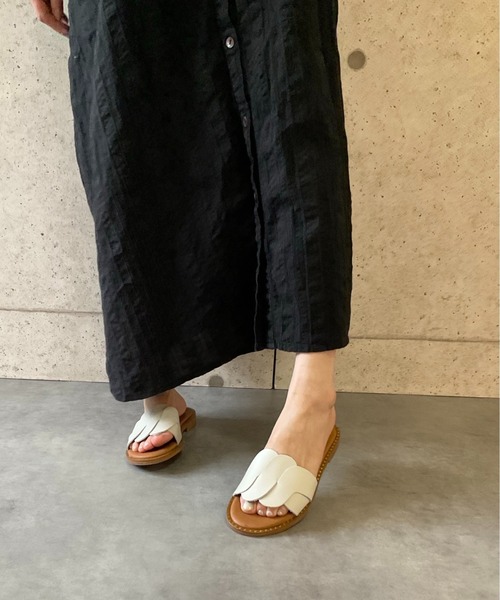 ALL BLACK サンダル フラットサンダル レディース : ZOZOTOWN