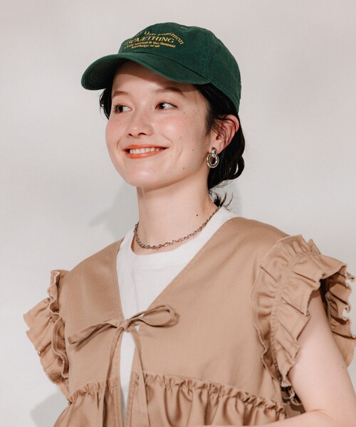 ベスト ジレ RED KAP × FREAK'S STORE/レッドキャップ 別注 フリルベスト レディース FREAK'S STORE ベスト ジレ RED KAP × STORE/レッドキャップ