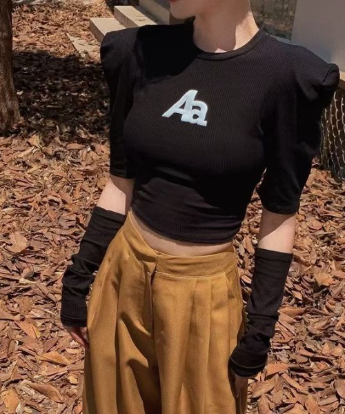 AsheKsha tシャツ アームカバー付きトップス レディース : ZOZOTOWN