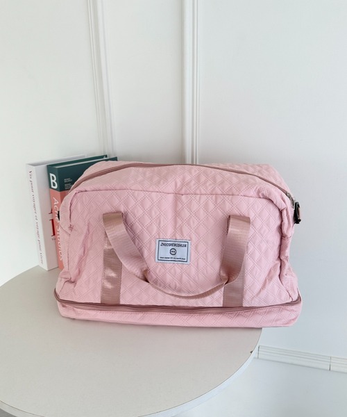 ボストンバッグ 大容量 キルティング軽量トラベルボストンバッグ