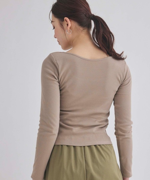 fifth（フィフス） tシャツ カットリブ肩パッドプルオーバー
