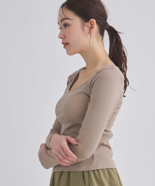 fifth（フィフス） tシャツ カットリブ肩パッドプルオーバー