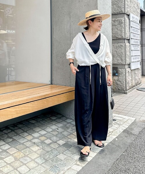 Rie Miller プリーツカラー2WAYブラウス プリーツカラー2WAYブラウス（シャツ/ブラウス）｜Rie Miller