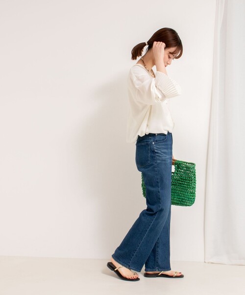 Rie Miller プリーツカラー2WAYブラウス プリーツカラー2WAYブラウス（シャツ/ブラウス）｜Rie Miller