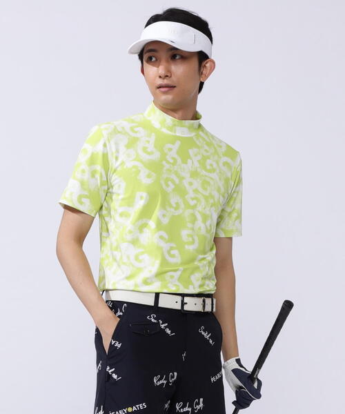 パーリーゲイツPG プリント柄 ハイネックシャツ レディース PEARLY GATES tシャツ 「PEARLY GATES」PGロゴデニム柄Pe
