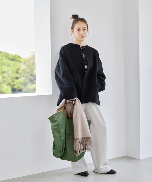 JOURNAL STANDARD スーパー140ビーバーノーカラーコート JOURNAL