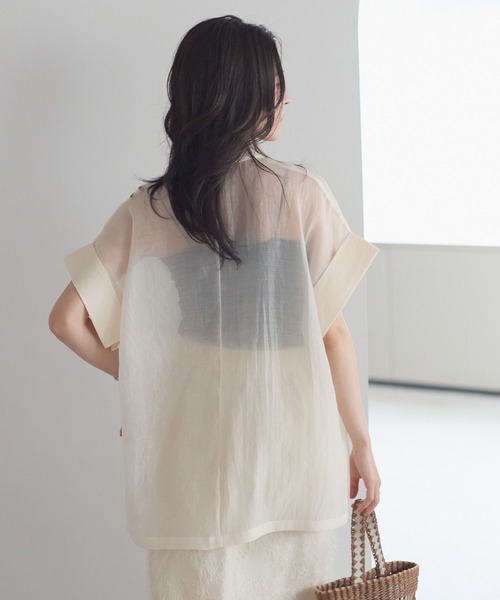 専用　アメリヴィンテージ　シアーシャツジャケット Ameri VINTAGE - amerivintageシアーシャツジャケット♡新品タグ付き
