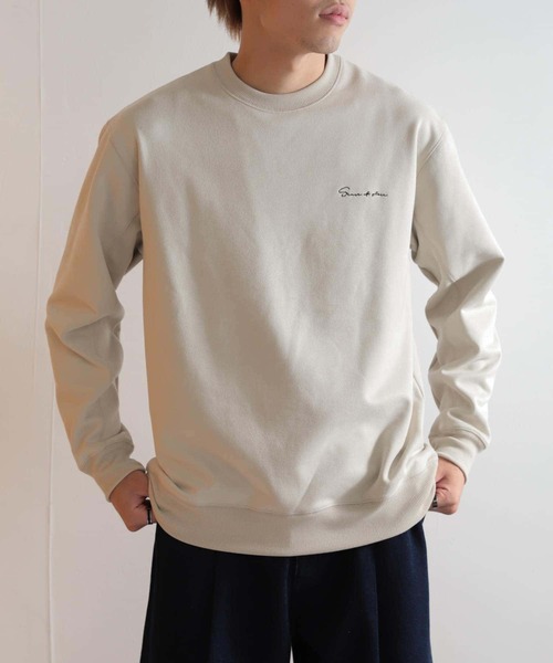 「SENSE OF PLACE by URBAN RESEARCH」 スウェットカットソー MEDIUM オリーブ メンズ