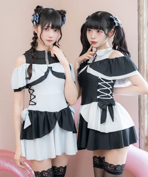 DearMyLove 水着 魔法少女サイドレースアップ水着 レディース