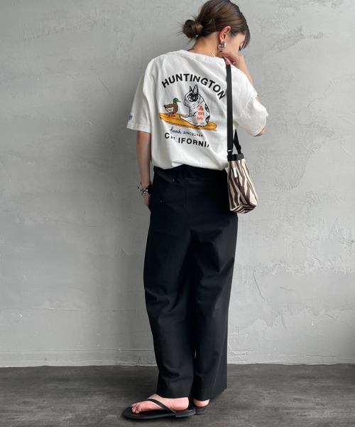 tシャツ 「THE ENDLESS SUMMER/エンドレスサマー」 別注 BUHI HUNTINGTON バッグプリントTシャツ レディース メンズ The Endless Summer tシャツ 「THE ENDLESS SUMMER/エンドレス