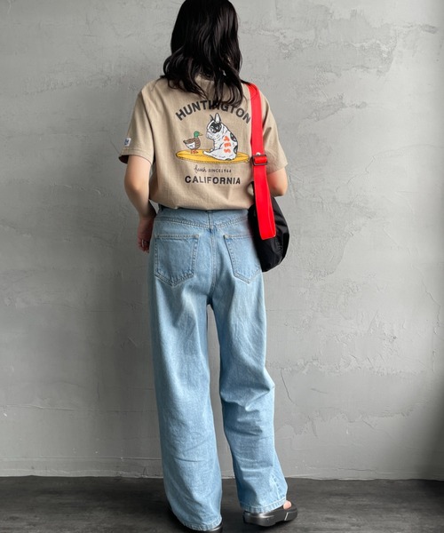 tシャツ 「THE ENDLESS SUMMER/エンドレスサマー」 別注 BUHI HUNTINGTON バッグプリントTシャツ レディース メンズ THE ENDLESS SUMMER/エンドレスサマー] 別注 BUHI HUNTINGTON